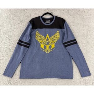 Assassin's Creed IV Black Flag Graphic Shirt Mens XL‎ Blue Long Sleeve Crest